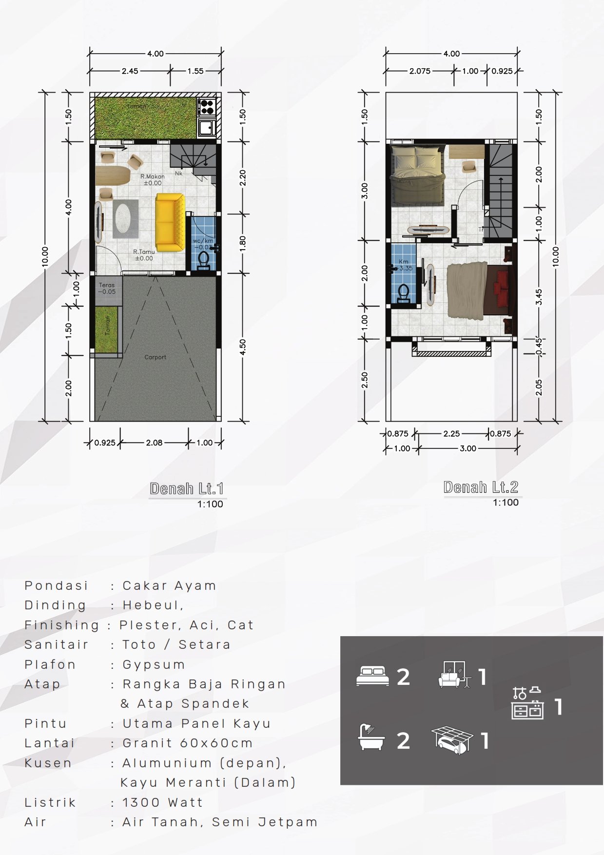 Tipe Unit Vertihouse Cimanggis (2)